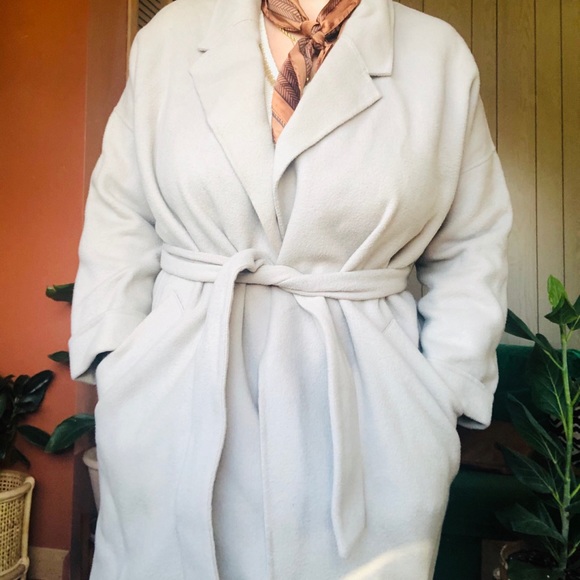 Baby Lavender Wool Duster Wrap Jacket - Picture 6 of 8